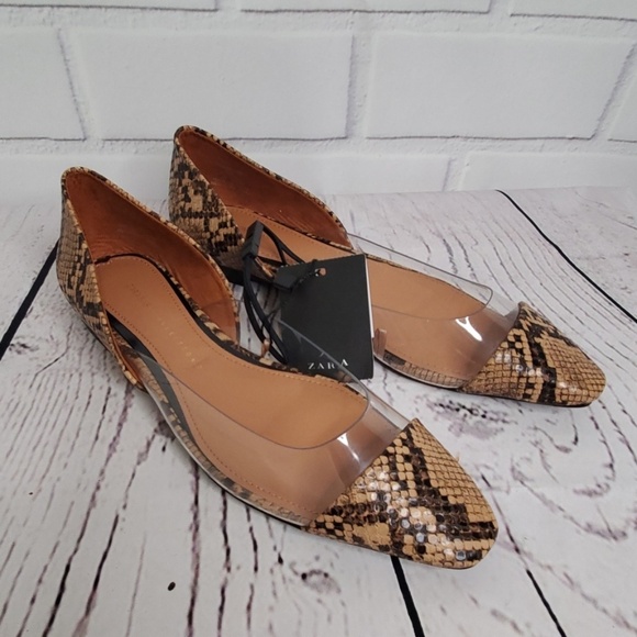 Zara Shoes - ZARA | VINYL BALLET FLATS